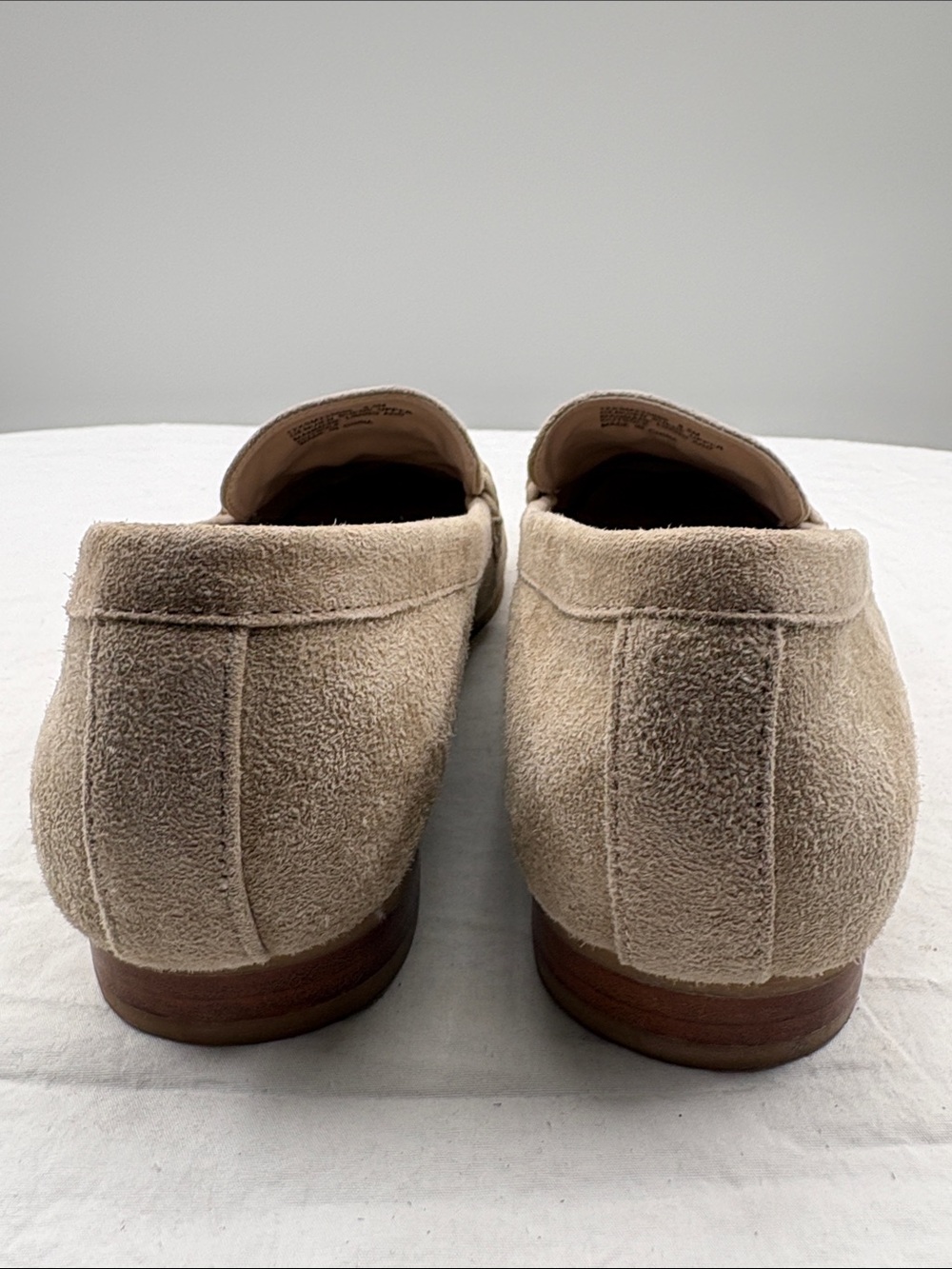 Like NEW! Joie Taupe Suede Braided Loafers. 9.5M. - Picture 6 of 9